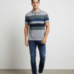 Men’s Stripe Polo T- Shirt