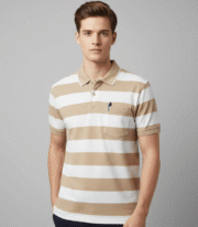 Men’s Stripe Polo T- Shirt