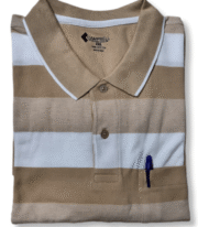 Men’s Stripe Polo T- Shirt - Image 3