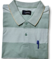 Men’s Stripe Polo T- Shirt - Image 3