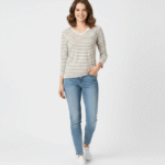 Ladies Top Striper T- Shirt Full Sleeve